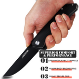 OERLA OLHB-D51 Medium Size D2 High Carbon Steel Pocket Folding Knife