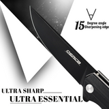 OERLA OLHB-D51 Medium Size D2 High Carbon Steel Pocket Folding Knife