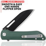 OERLA OLHG-D52 Medium Size Pocket  Folding Knife D2 High Carbon Steel and G10 Handle