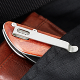 OERLA OLHW-D52 Medium Size Pocket  Folding Knife D2 High Carbon Steel and Rosewood Handle
