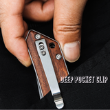 OERLA OLHW-D51 D2 High Carbon Steel Pocket Folding Knife