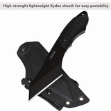 Oerla TAC OL-0022P Fixed Blade Outdoor Duty Camping Knife Full Tang 420HC Stainless Steel Knife with G10 Handle and EDC Kydex Sheath