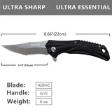 Oerla OLK-029GC EDC Pocket Folding knife 420HC Ball bearing System Flipper knives