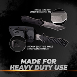 Oerla TAC Knives OLK-D47 Fixed Blade Outdoor Duty Camping Field Knife D2 High Carbon Steel with G10 Handle Waist Clip EDC Kydex Sheath