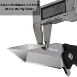OERLA TAC OLK-028RN EDC Pocket Folding Blade 420HC Steel Ball Bearing Flipper Camping Knife with G10 Handle