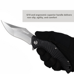 OerLa Large EDC Pocket Folding Knife- Ball Bearing Quickly Open - 3.86” Blade with G10 handle