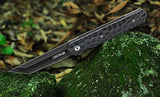 OERLA EDC Pocket Folding Blade 5Cr13Mov Steel Ball Bearing Flipper Knife 3.54" Blade(Black)