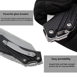 OERLA TAC OLF-0027 EDC Pocket Folding Blade 420HC Ball Bearing Flipper Knife G10 Handle- 3.54" Blade