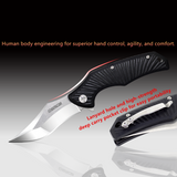 OerLa Large EDC Pocket Folding Knife- Ball Bearing Quickly Open - 3.86” Blade with G10 handle