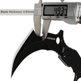 Oerla TAC OL-0019BE Fixed Blade Double Edged Knife