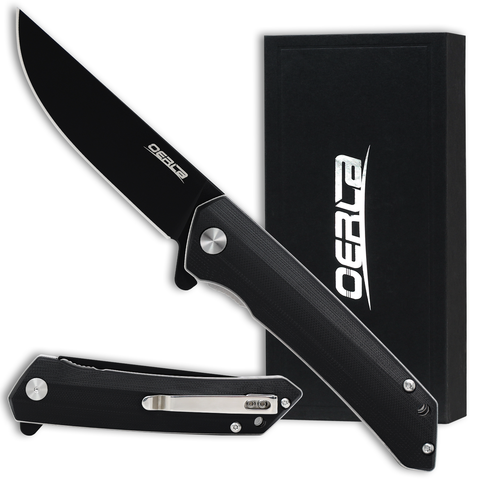 OERLA OLHB-D51 Medium Size D2 High Carbon Steel Pocket Folding Knife