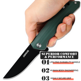 OERLA OLHG-D51 D2 High Carbon Steel Pocket Folding Knife