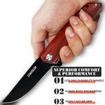 OERLA OLHW-D51 D2 High Carbon Steel Pocket Folding Knife