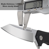 OERLA TAC OLF-0027 EDC Pocket Folding Blade 420HC Ball Bearing Flipper Knife G10 Handle- 3.54" Blade