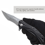 Oerla OLK-029GC EDC Pocket Folding knife 420HC Ball bearing System Flipper knives