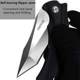 OERLA TAC OLK-028RN EDC Pocket Folding Blade 420HC Steel Ball Bearing Flipper Camping Knife with G10 Handle