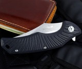 OerLa Large EDC Pocket Folding Knife- Ball Bearing Quickly Open - 3.86” Blade with G10 handle