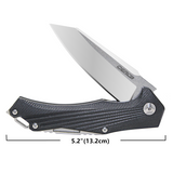 OERLA TAC OLF-0027 EDC Pocket Folding Blade 420HC Ball Bearing Flipper Knife G10 Handle- 3.54" Blade